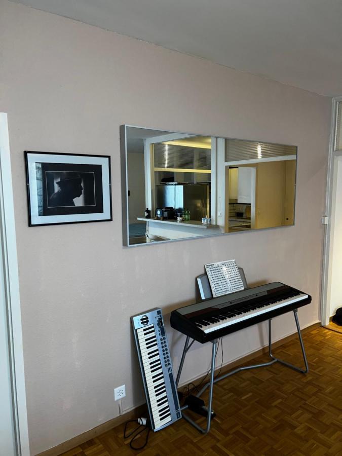 Beautiful Large Studio In Center Of Geneva Free Wifi Appartamento Esterno foto